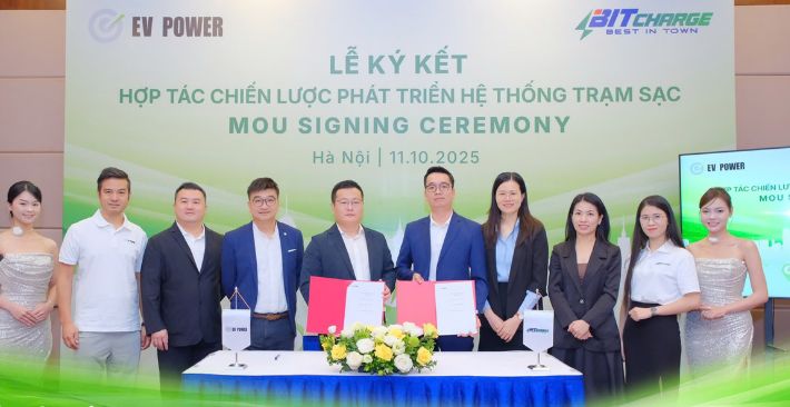 EV POWER VÀ BITCHARGE HỢP TÁC PHÁT TRIỂN TRẠM SẠC